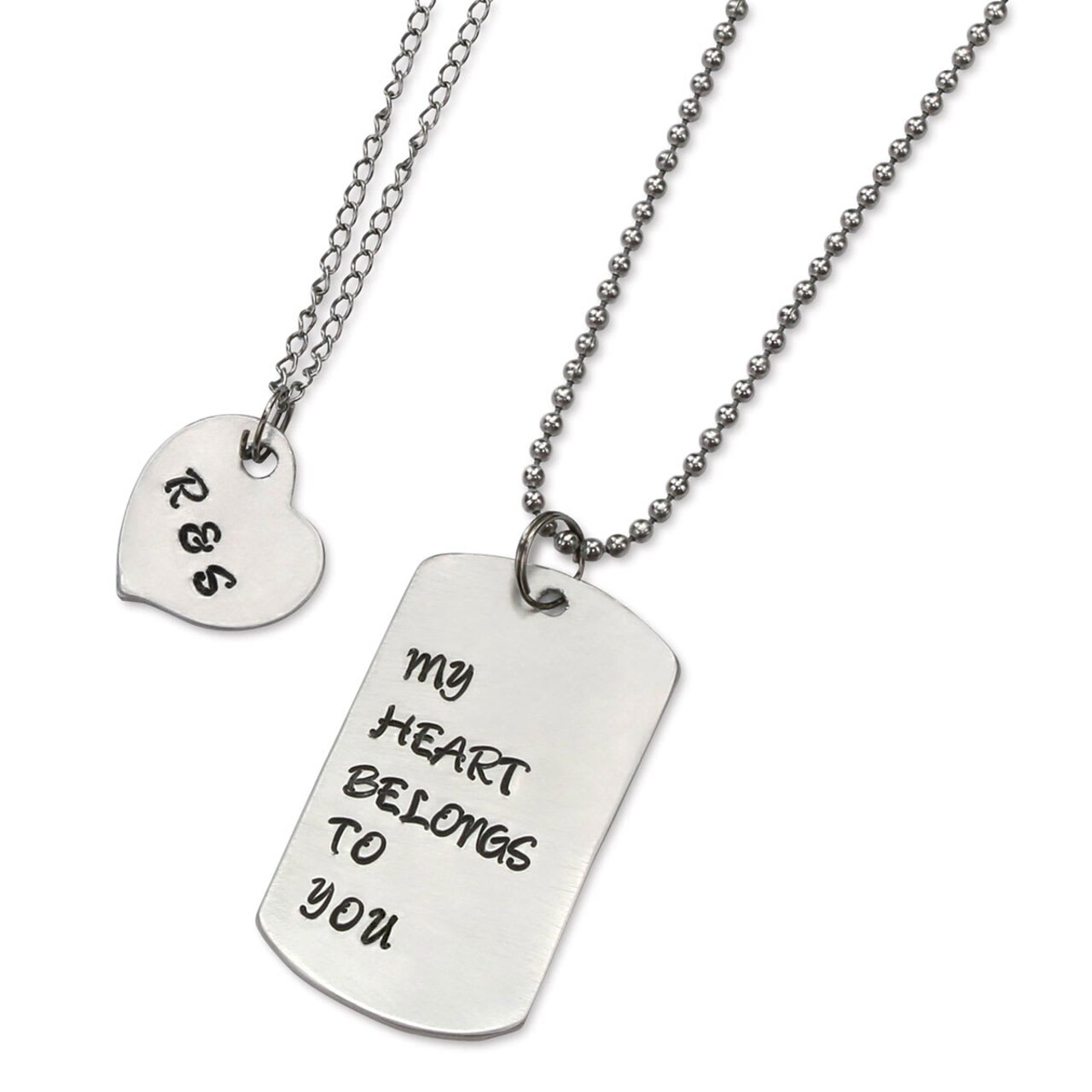 ImpressArt Stamp It Yourself Necklace Kit - Dog Tag and Heart